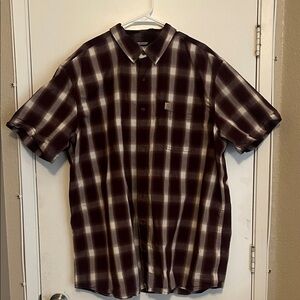 Carhartt Men's red Plaid Shirt